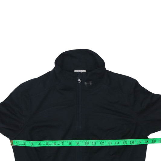 Womens UK Size L Under Armour Black Full Zip Hoodie