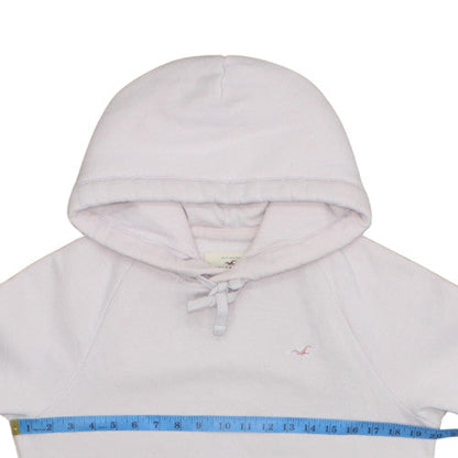 Womens UK Size XS Hollister Pink Pullover Hoodie
