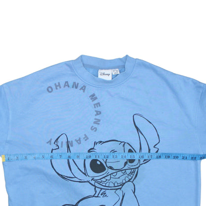 Womens UK Size 12 Disney Blue Pullover Sweatshirt