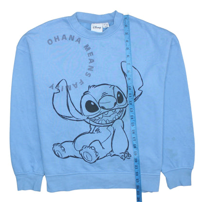 Womens UK Size 12 Disney Blue Pullover Sweatshirt