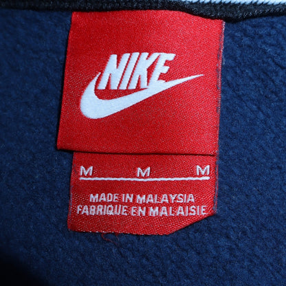 Mens UK Size M Nike Blue Full Zip Hoodie
