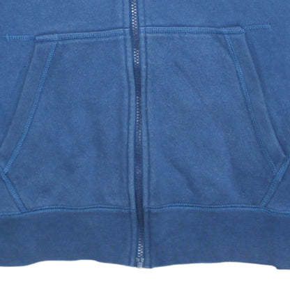 Mens UK Size M Nike Blue Full Zip Hoodie