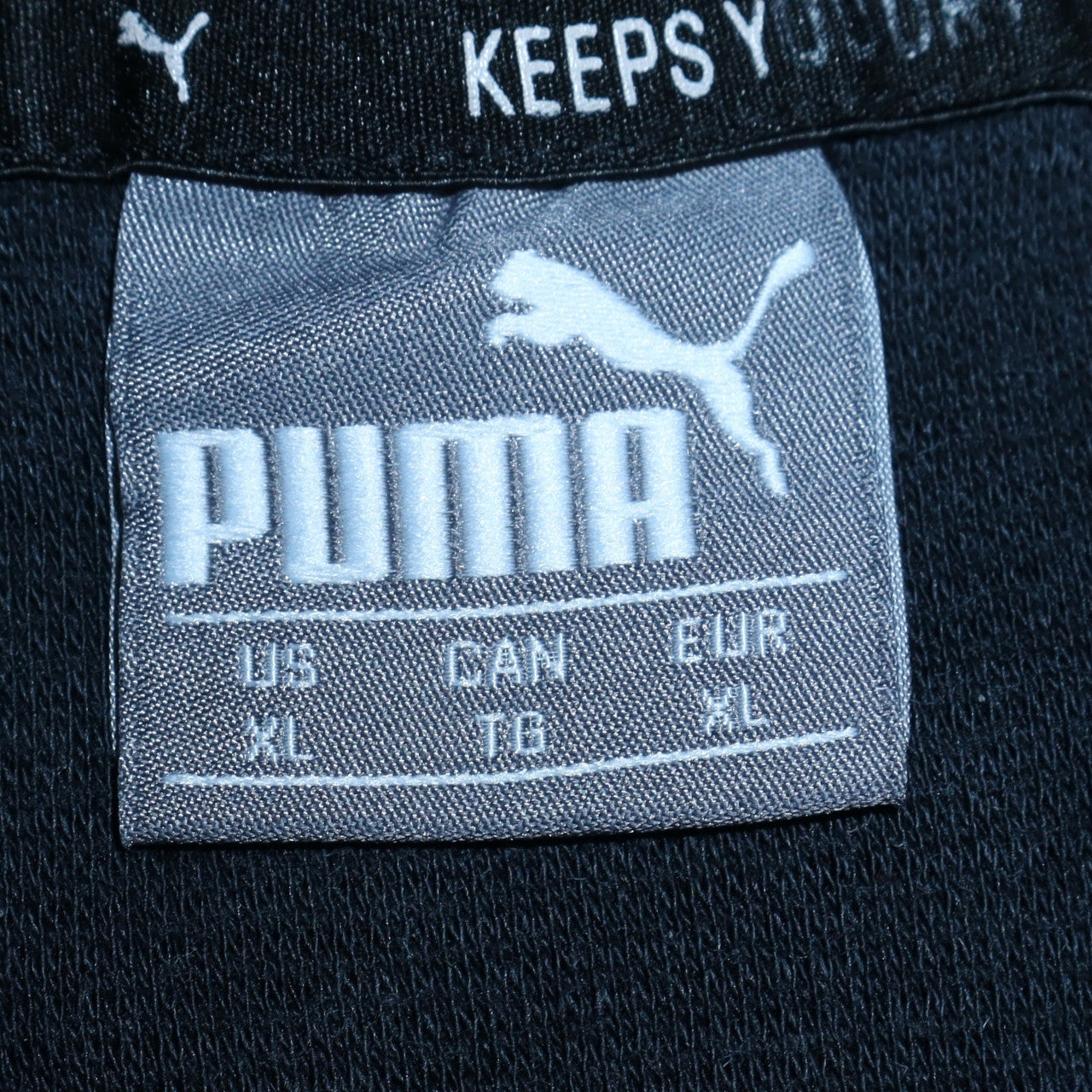 Mens UK Size XL Puma Black Pullover Hoodie