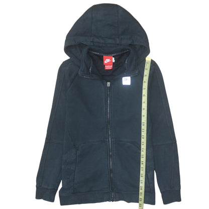 Nike Boys Black Full Zip Hoodie 12-13 Years Air Max Lined Sweatshirt