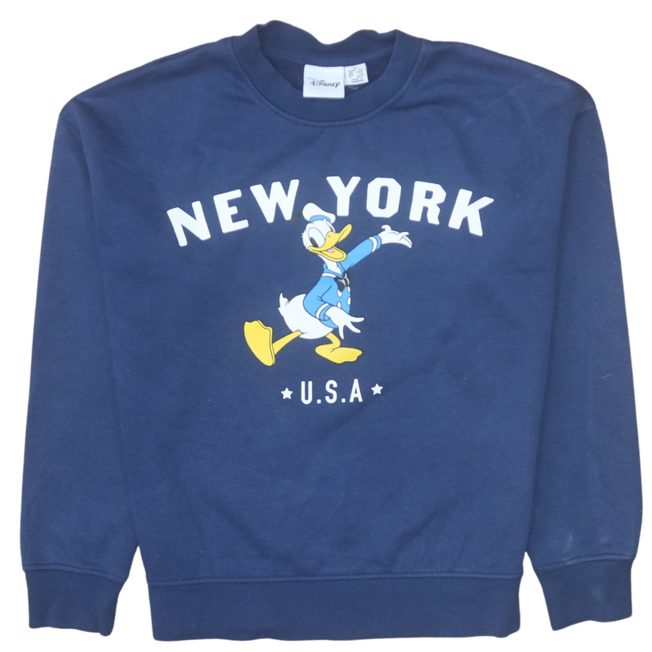 Womens UK Size XS Disney Blue Pullover Sweatshirt