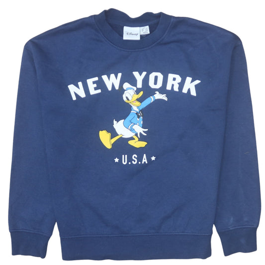 Womens UK Size XS Disney Blue Pullover Sweatshirt