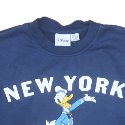 Womens UK Size XS Disney Blue Pullover Sweatshirt