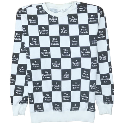 Mens UK Size S Vans BlackWhite Pullover Sweatshirt