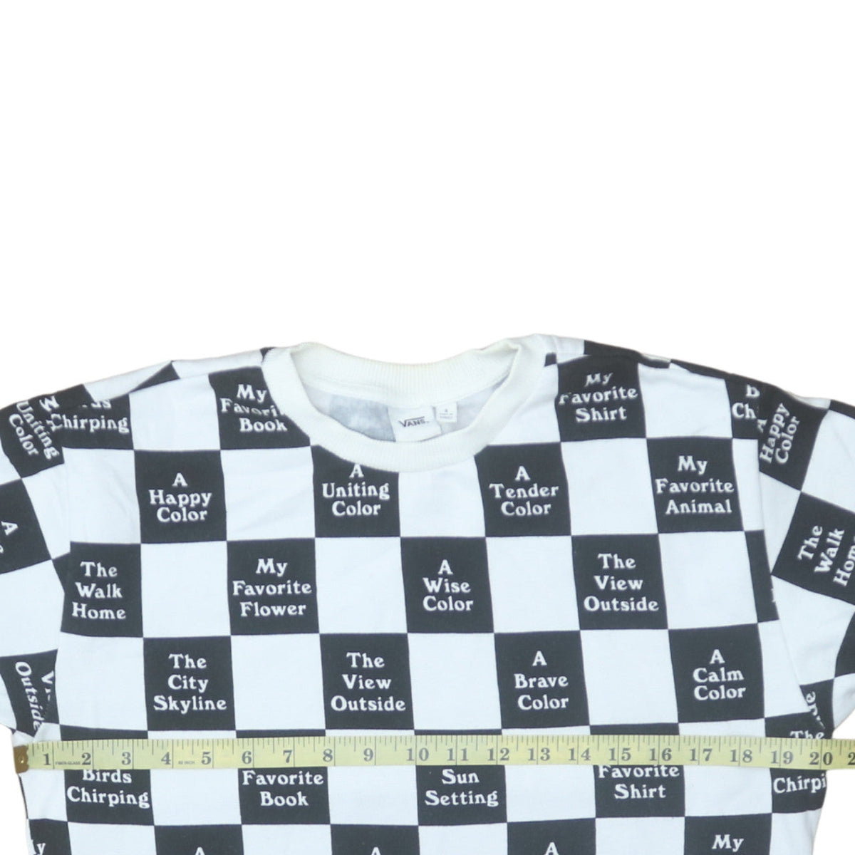 Mens UK Size S Vans BlackWhite Pullover Sweatshirt