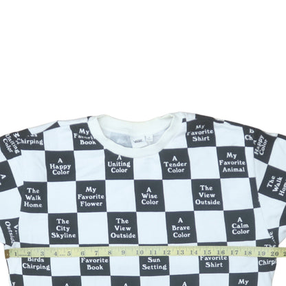 Mens UK Size S Vans BlackWhite Pullover Sweatshirt
