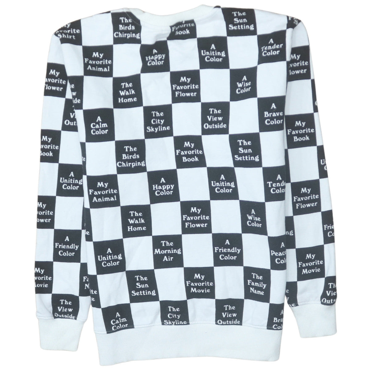 Mens UK Size S Vans BlackWhite Pullover Sweatshirt