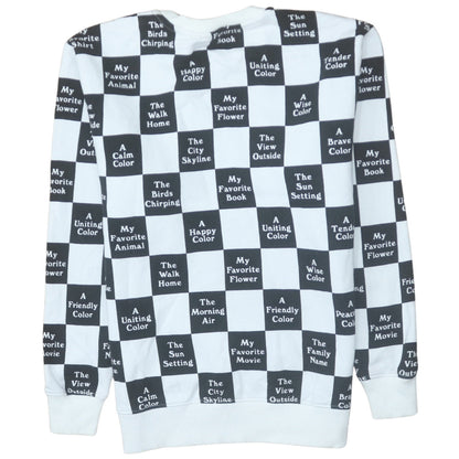 Mens UK Size S Vans BlackWhite Pullover Sweatshirt