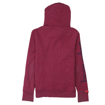 Womens UK Size S Superdry Red Pullover Hoodie