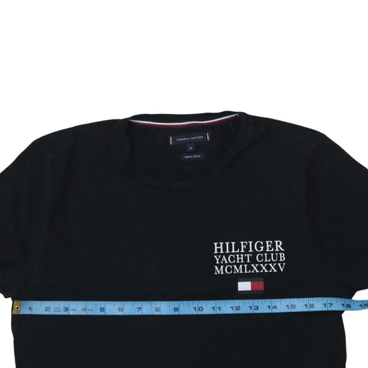 Tommy Hilfiger Men's Black Nautical Logo Cotton T-Shirt M