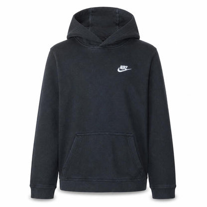 Nike Boys Black Pullover Hoodie XL 158-170cm Classic Logo Sweatshirt