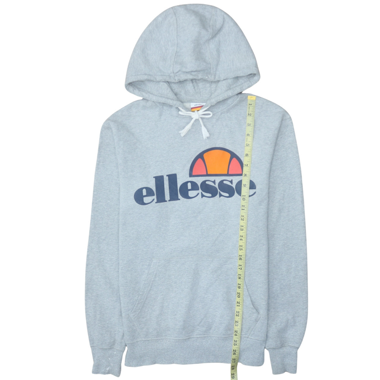 Mens UK Size M Ellesse Grey Pullover Hoodie