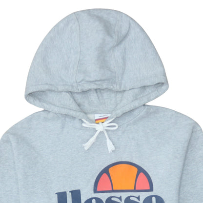 Mens UK Size M Ellesse Grey Pullover Hoodie