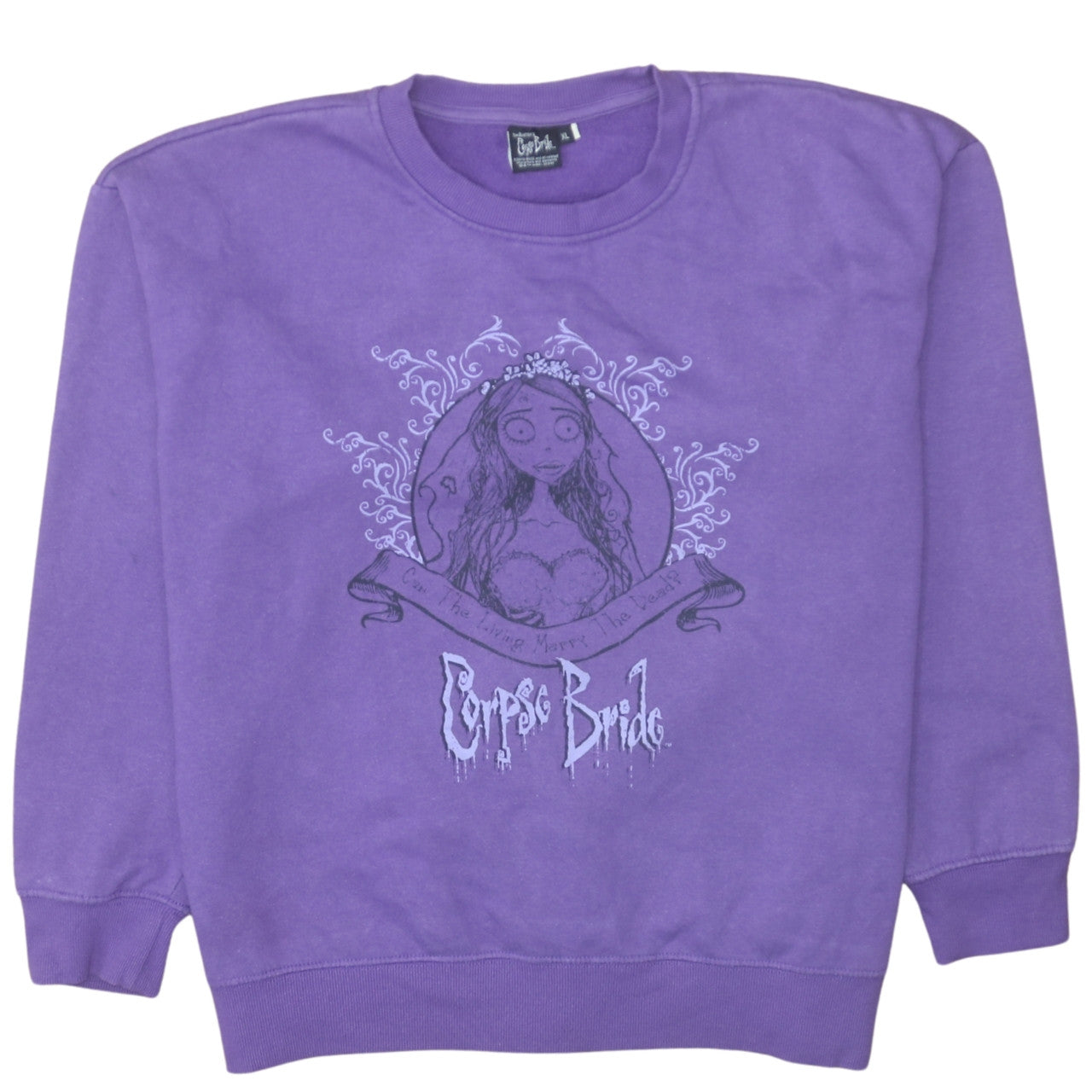 Womens UK Size XL Corpse Bride Purple Pullover Sweatshirt
