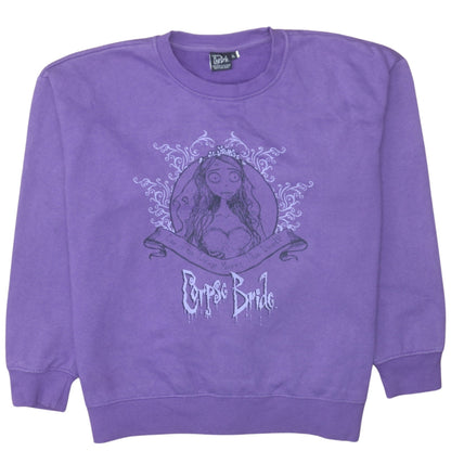 Womens UK Size XL Corpse Bride Purple Pullover Sweatshirt