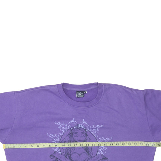 Womens UK Size XL Corpse Bride Purple Pullover Sweatshirt