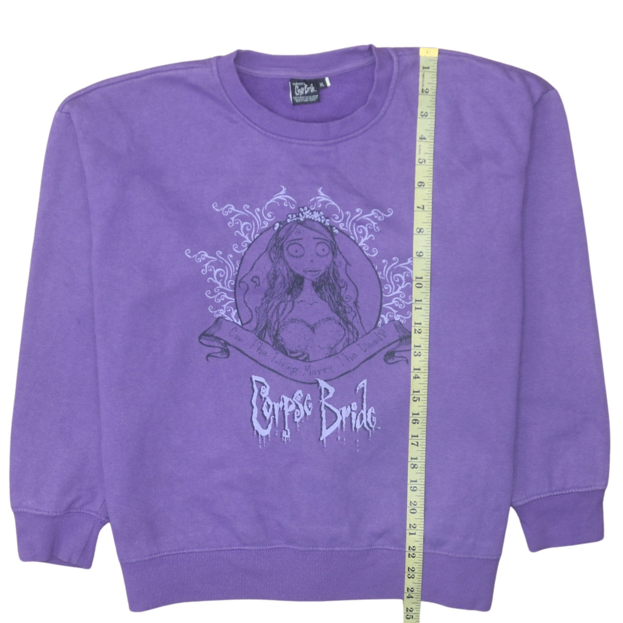 Womens UK Size XL Corpse Bride Purple Pullover Sweatshirt