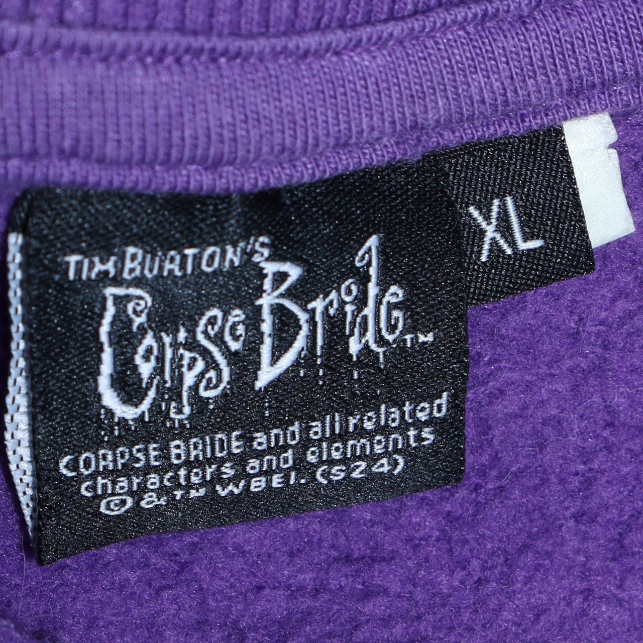 Womens UK Size XL Corpse Bride Purple Pullover Sweatshirt