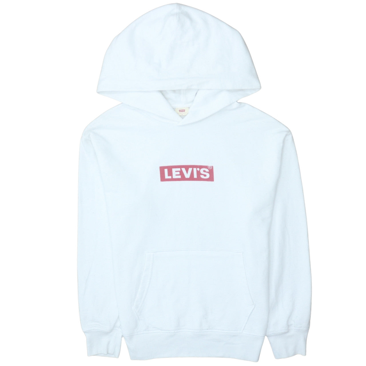 Womens UK Size XS Levi's White Pullover Hoodie