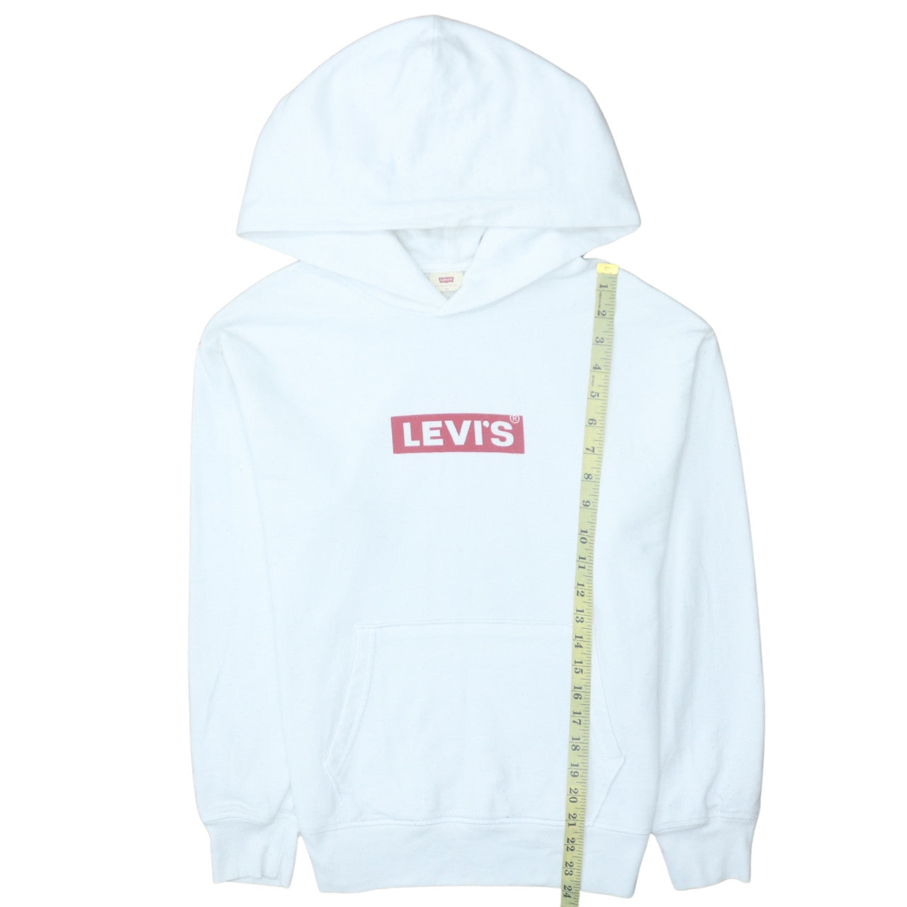 Womens UK Size XS Levi's White Pullover Hoodie
