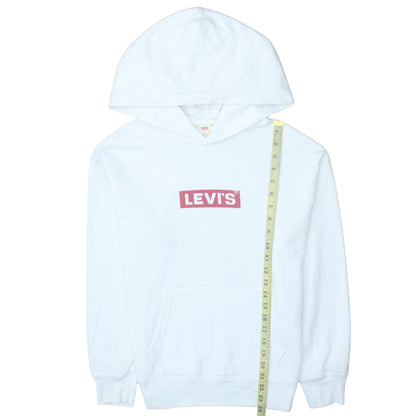 Womens UK Size XS Levi's White Pullover Hoodie