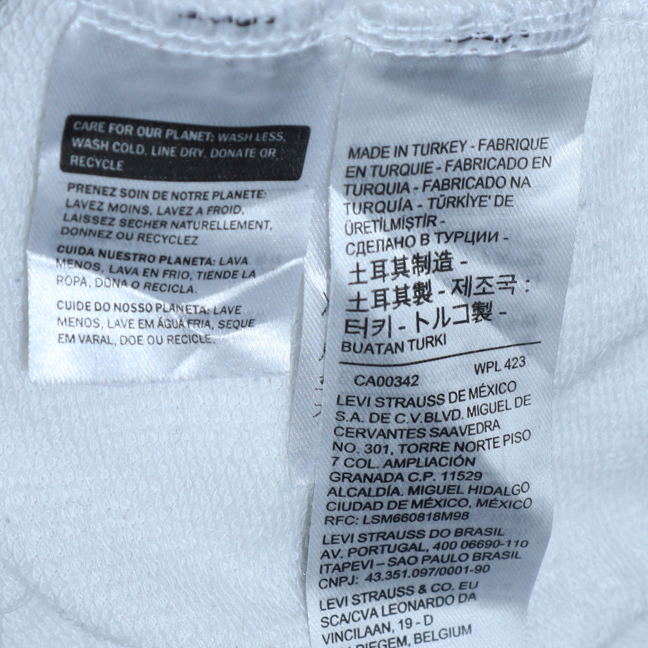 Womens UK Size XS Levi's White Pullover Hoodie
