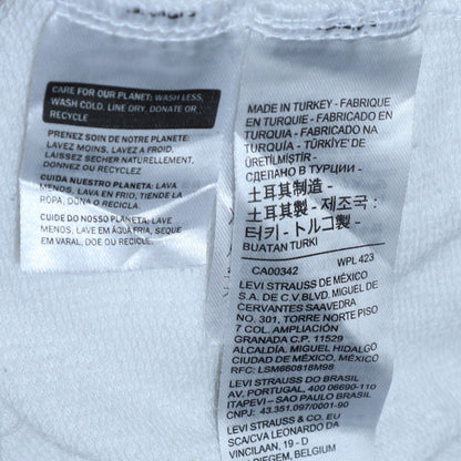 Womens UK Size XS Levi's White Pullover Hoodie