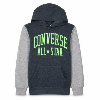 Converse Boys Charcoal & Grey Pullover Hoodie Size 12-13 Years All Star Print