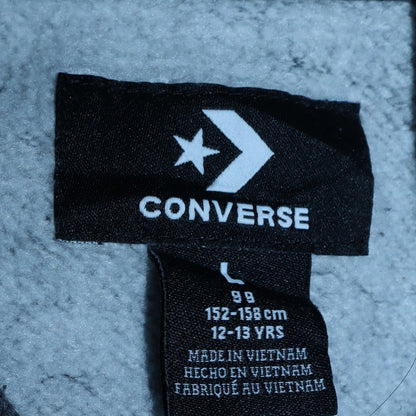 Converse Boys Charcoal & Grey Pullover Hoodie Size 12-13 Years All Star Print