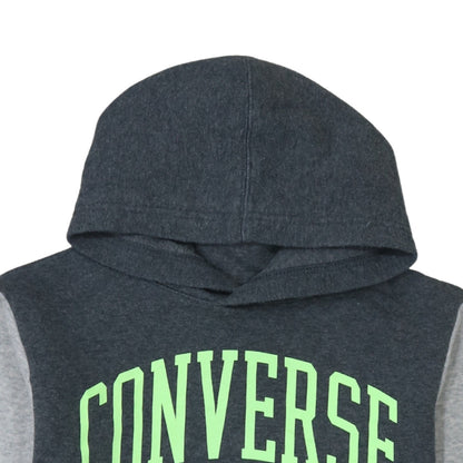 Converse Boys Charcoal & Grey Pullover Hoodie Size 12-13 Years All Star Print