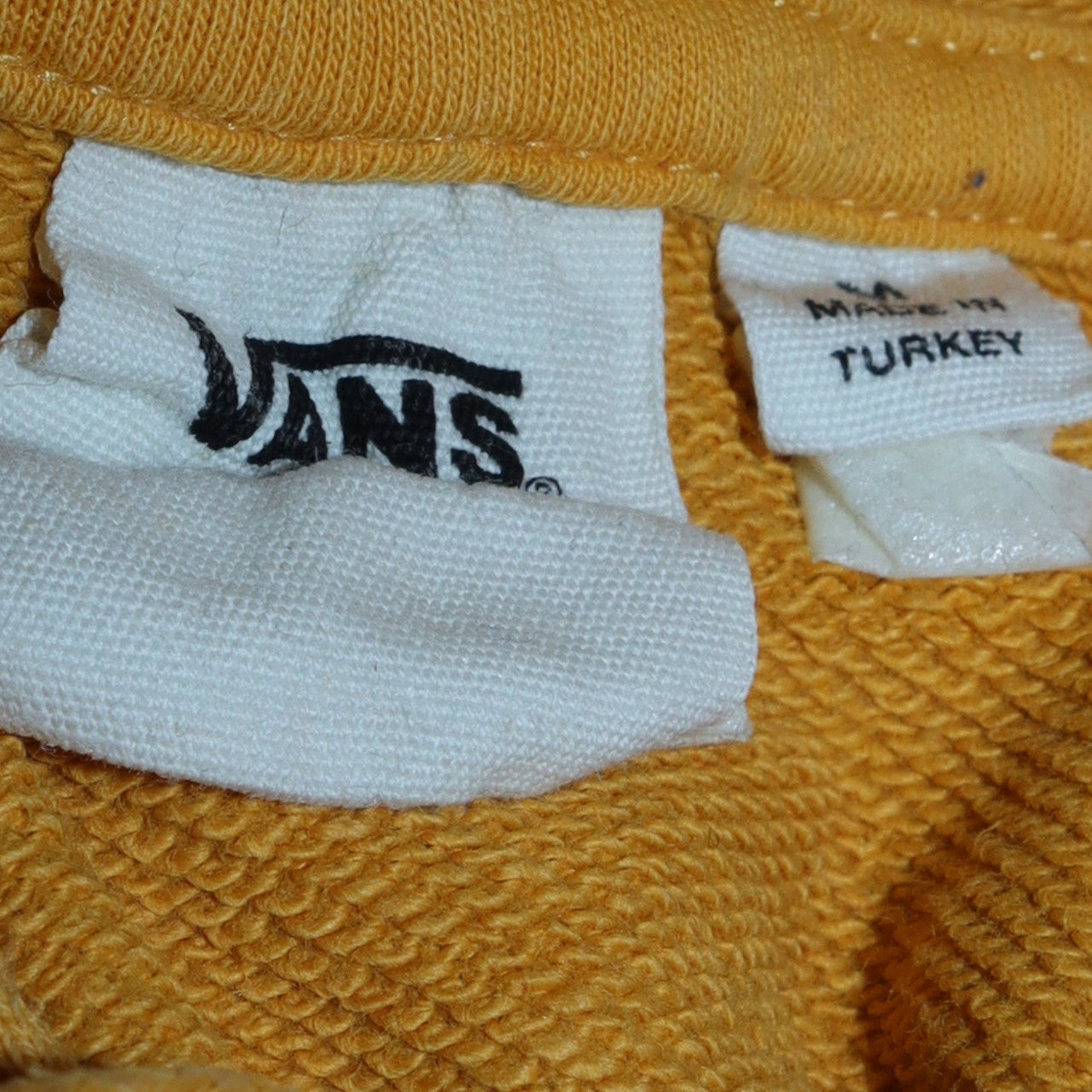Womens UK Size M Vans Yellow Pullover Hoodie
