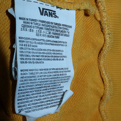 Womens UK Size M Vans Yellow Pullover Hoodie