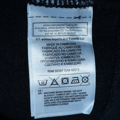 Mens UK Size XL adidas Black Full Zip Hoodie