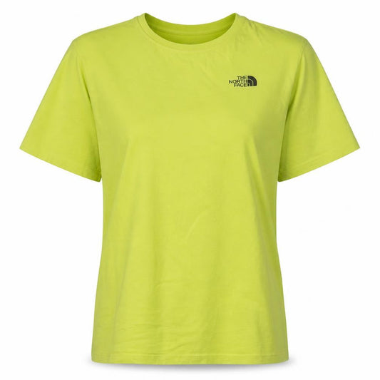 The North Face Women's Yellow Cotton Short Sleeve T-Shirt XL