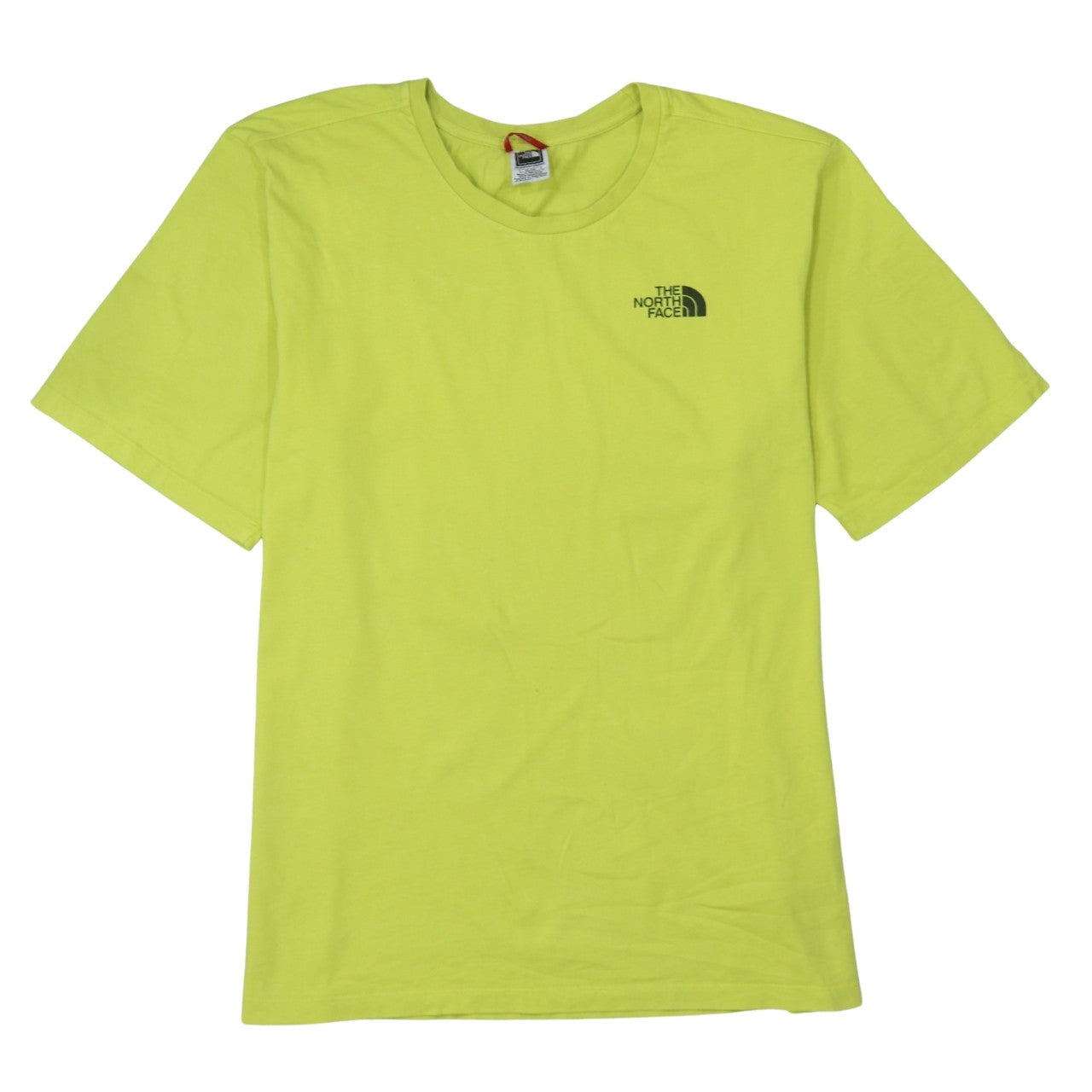 The North Face Women's Yellow Cotton Short Sleeve T-Shirt XL