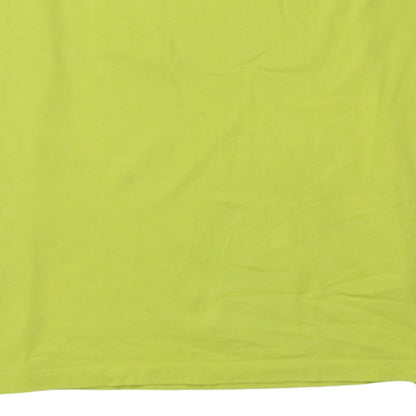 The North Face Women's Yellow Cotton Short Sleeve T-Shirt XL