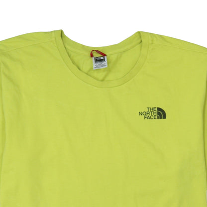 The North Face Women's Yellow Cotton Short Sleeve T-Shirt XL