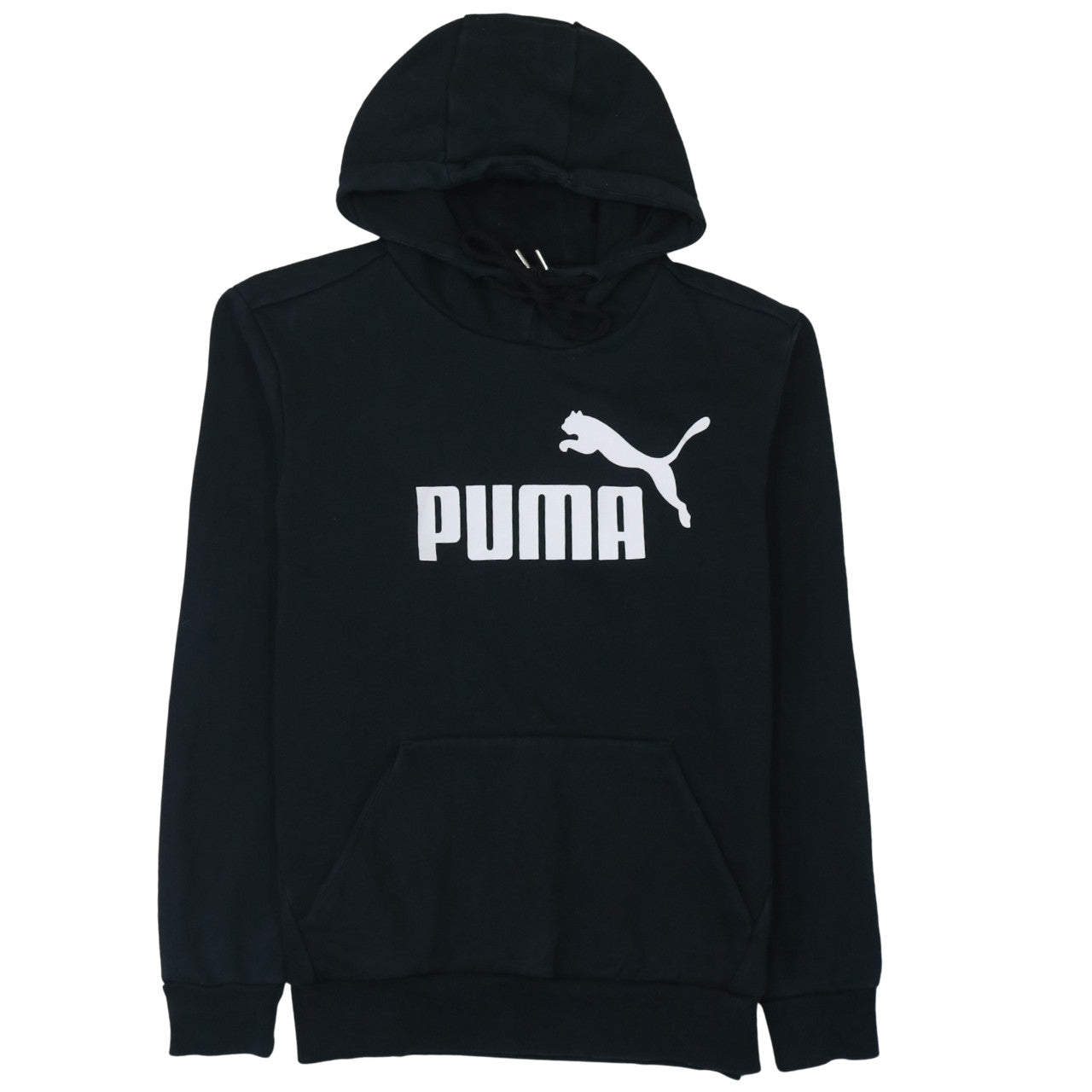 Mens UK Size S Puma Black Pullover Hoodie
