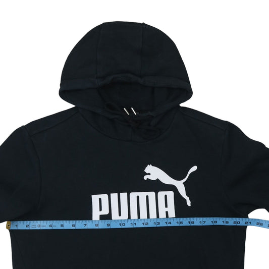 Mens UK Size S Puma Black Pullover Hoodie