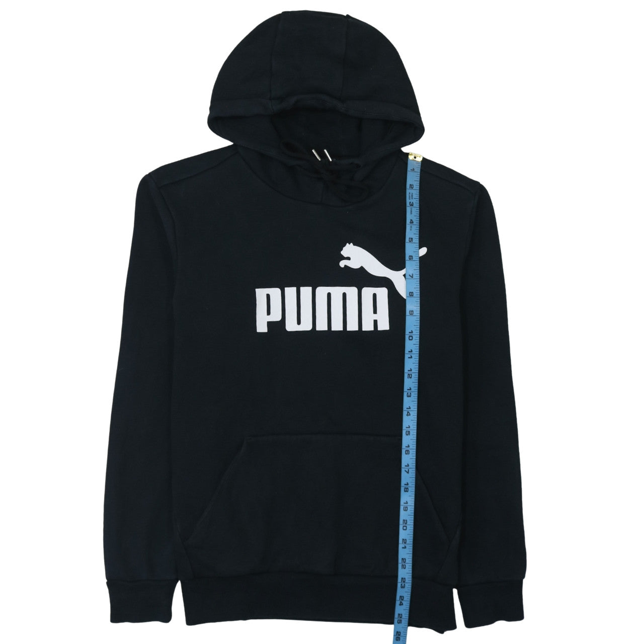 Mens UK Size S Puma Black Pullover Hoodie
