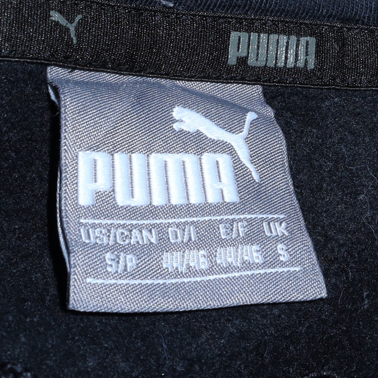 Mens UK Size S Puma Black Pullover Hoodie