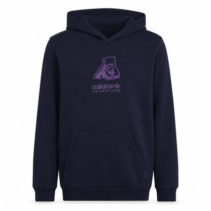 Adidas Boys Navy Adventure Pullover Hooded Sweatshirt XL 15-16 Years