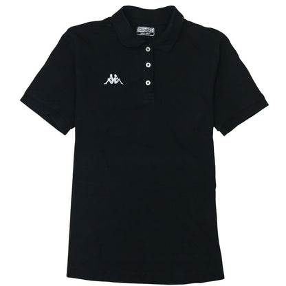 Kappa Women's Black 3XL Polo Shirt Classic Cotton Short Sleeve