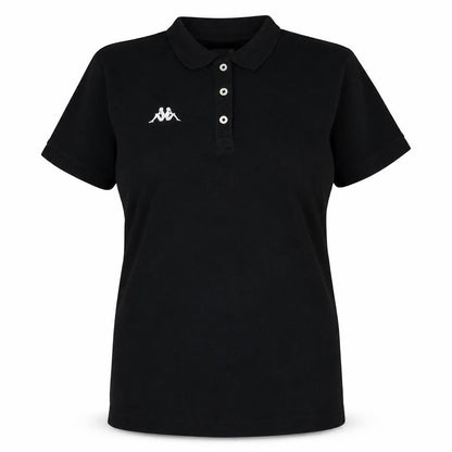 Kappa Women's Black 3XL Polo Shirt Classic Cotton Short Sleeve