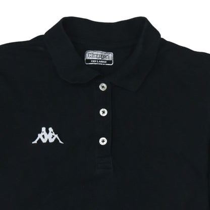 Kappa Women's Black 3XL Polo Shirt Classic Cotton Short Sleeve