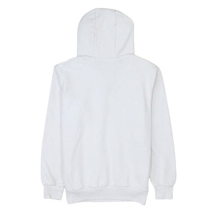 Adidas Girls White Logo Pullover Hoodie 13-14 Years Fleece Cotton Blend